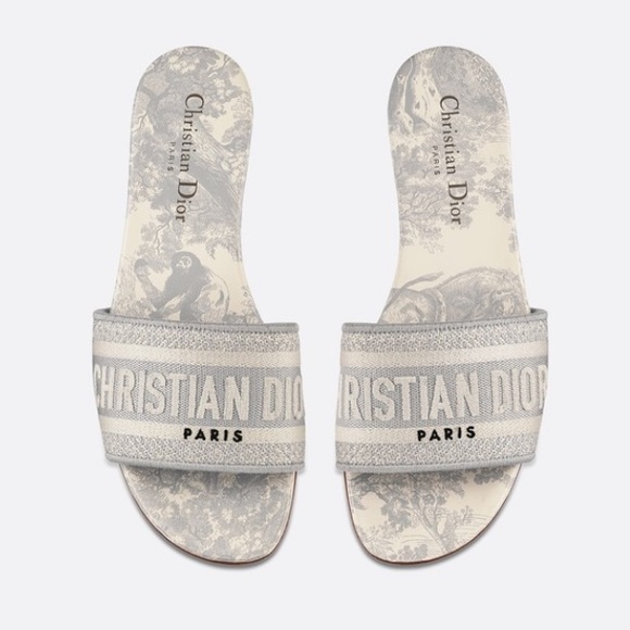 dior sandals grey